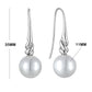 925 Sterling Silver Geometric Freshwater Pearl Earrings