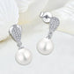 925 Sterling Silver 10mm Pearl Earrings