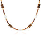 Natural Tiger's Eye Stone Freshwater Pearl High-end Necklace,46cm