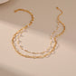 French Double-layered Elegant Pearl Necklace