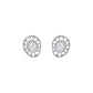 925 Silver Needle Silver Hollow Lotus Leaf Pearl Stud Earrings