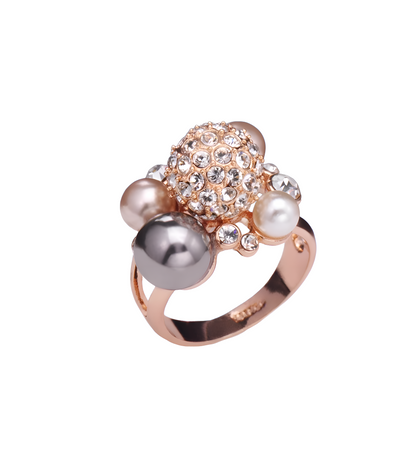 Fashion Personality Pearl Ring,#16.5-#18