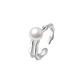 Freshwater Pearl Ring,Silver Color,Adjustable