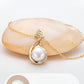 14K Gold-clad Natural Freshwater Pearl Necklaces,42cm+5cm