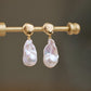 925 Whitebait Tail Rock Freshwater Pearl Earrings