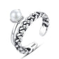 925 Sterling Silver 5-6mm Freshwater Pearl Ring, Adjustable