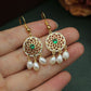 Classical Pattern Simple Freshwater Pearl Tassel Earrings