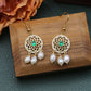 Classical Pattern Simple Freshwater Pearl Tassel Earrings