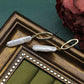 French Retro 925 Silver Needle Shaped Baroque Earrings