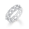 925 Sterling Silver Lace Pearl Ring,#5,#6,#7