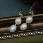 Baroque Long Pearl Earrings