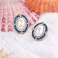 Enamel Elegant Retro Pearl Earrings