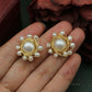 14K Gold Hypoallergenic Silver Large Natural Pearl Earrings