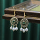 Classical Pattern Simple Freshwater Pearl Tassel Earrings